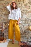 Santos Cushion Cotton Quirky Pant Tumeric?